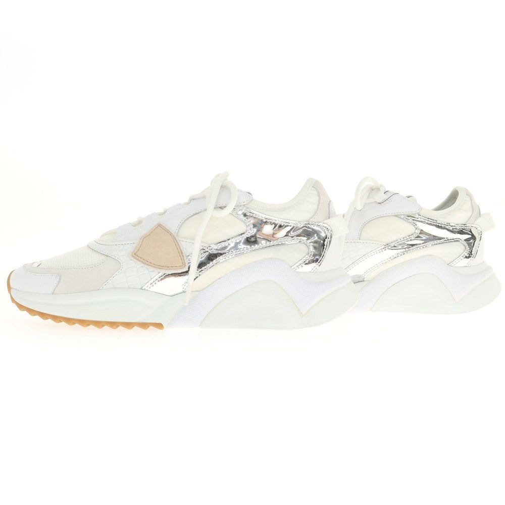 [New Outlet] Philippe Model PHILIPPE MODEL EZE WC5 Sneakers White x Silver [Size 43] [WHT] [S/S/A/W] [Condition Rank N-] [Men&