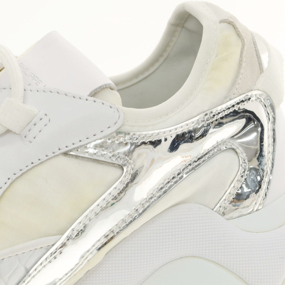 [New Outlet] Philippe Model PHILIPPE MODEL EZE WC5 Sneakers White x Silver [Size 43] [WHT] [S/S/A/W] [Condition Rank N-] [Men&