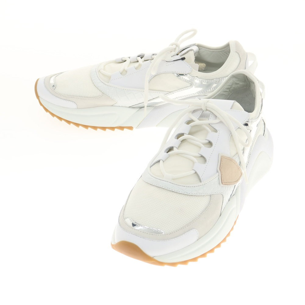 [New] Philippe Model PHILIPPE MODEL EZE WC5 Sneakers White x Silver [Size 44] [WHT] [S/S/A/W] [Condition Rank N] [Men&