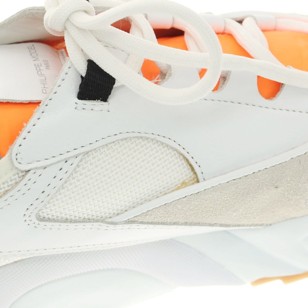 [New Outlet] Philippe Model PHILIPPE MODEL EZE WP1 Sneakers White x Orange [Size 41] [WHT] [S/S/A/W] [Condition Rank N-] [Men&