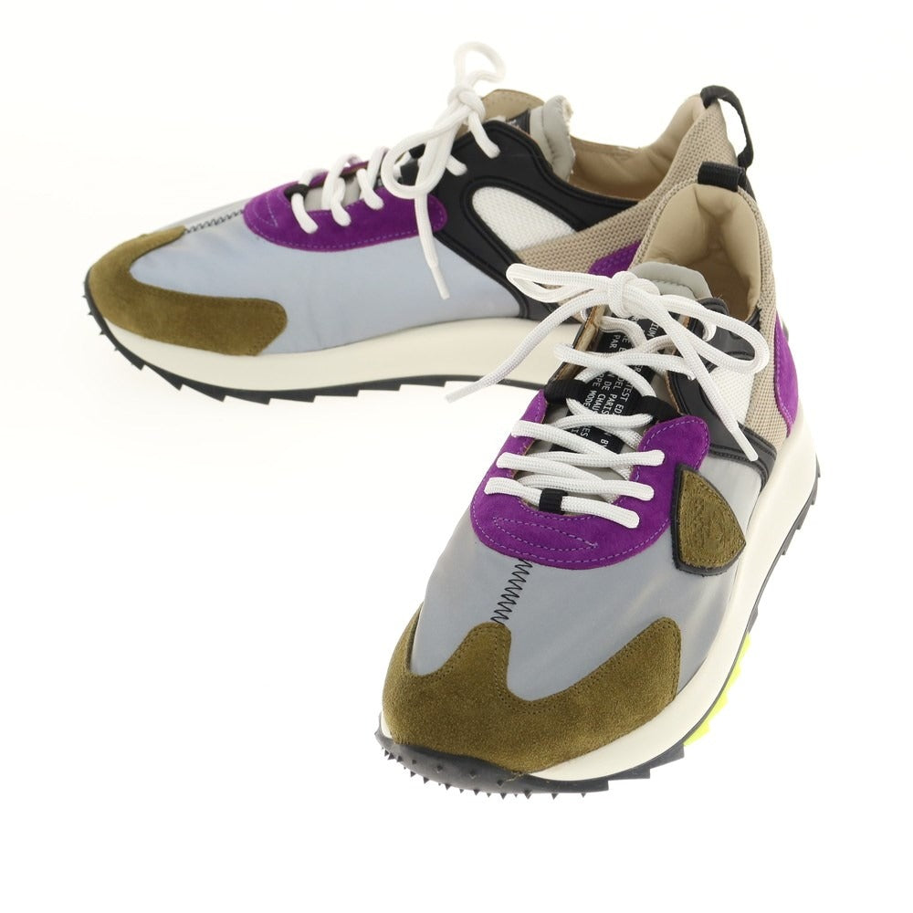 [New Outlet] Philippe Model ROYA WP6 Sneakers Gray x Purple [Size 40] [GRY] [S/S/A/W] [Condition Rank N-] [Men&