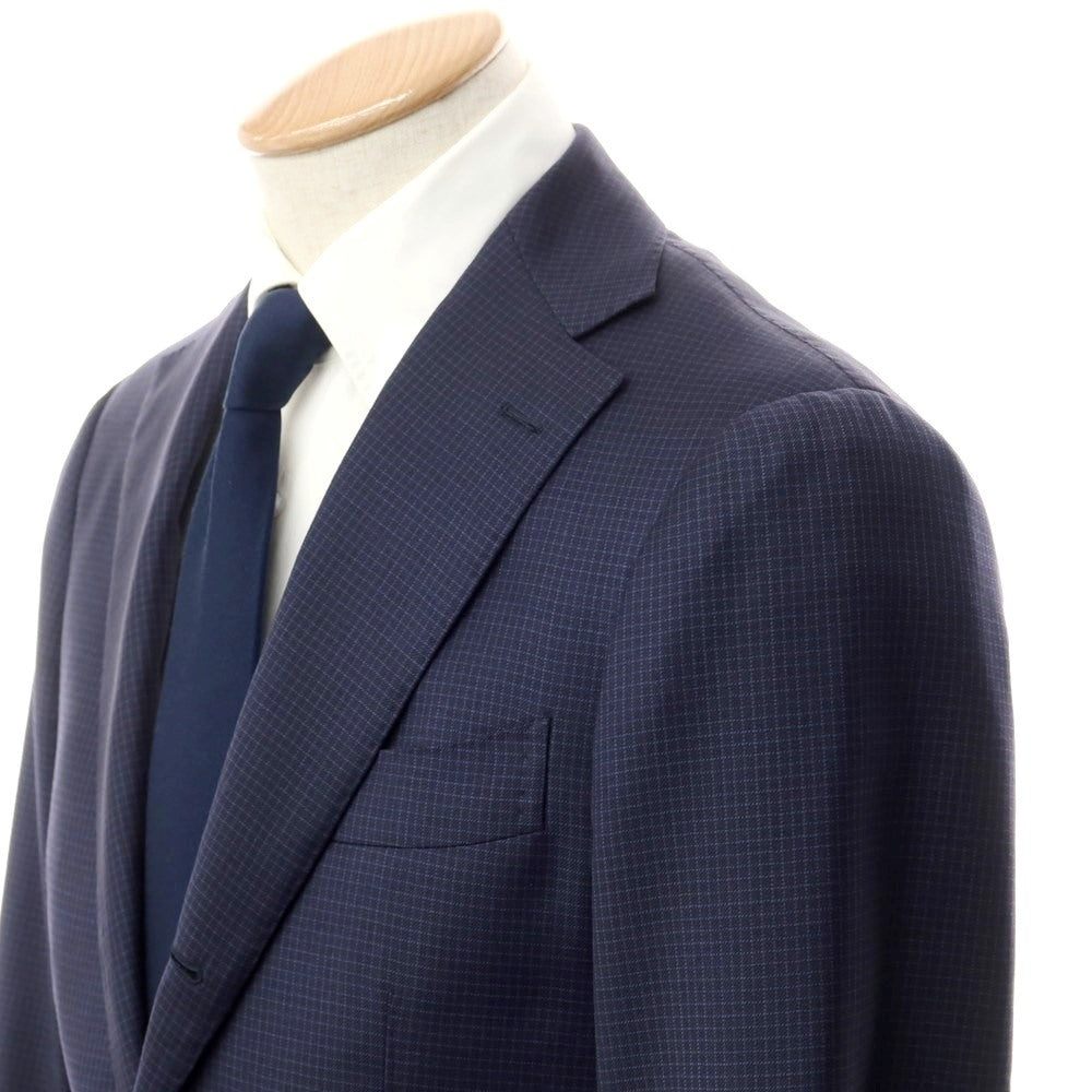 [Used] Brilla per il gusto Wool Check 3-Button Suit Navy [Size 44] [NVY] [S/S/A/W] [Condition Rank C] [Men&