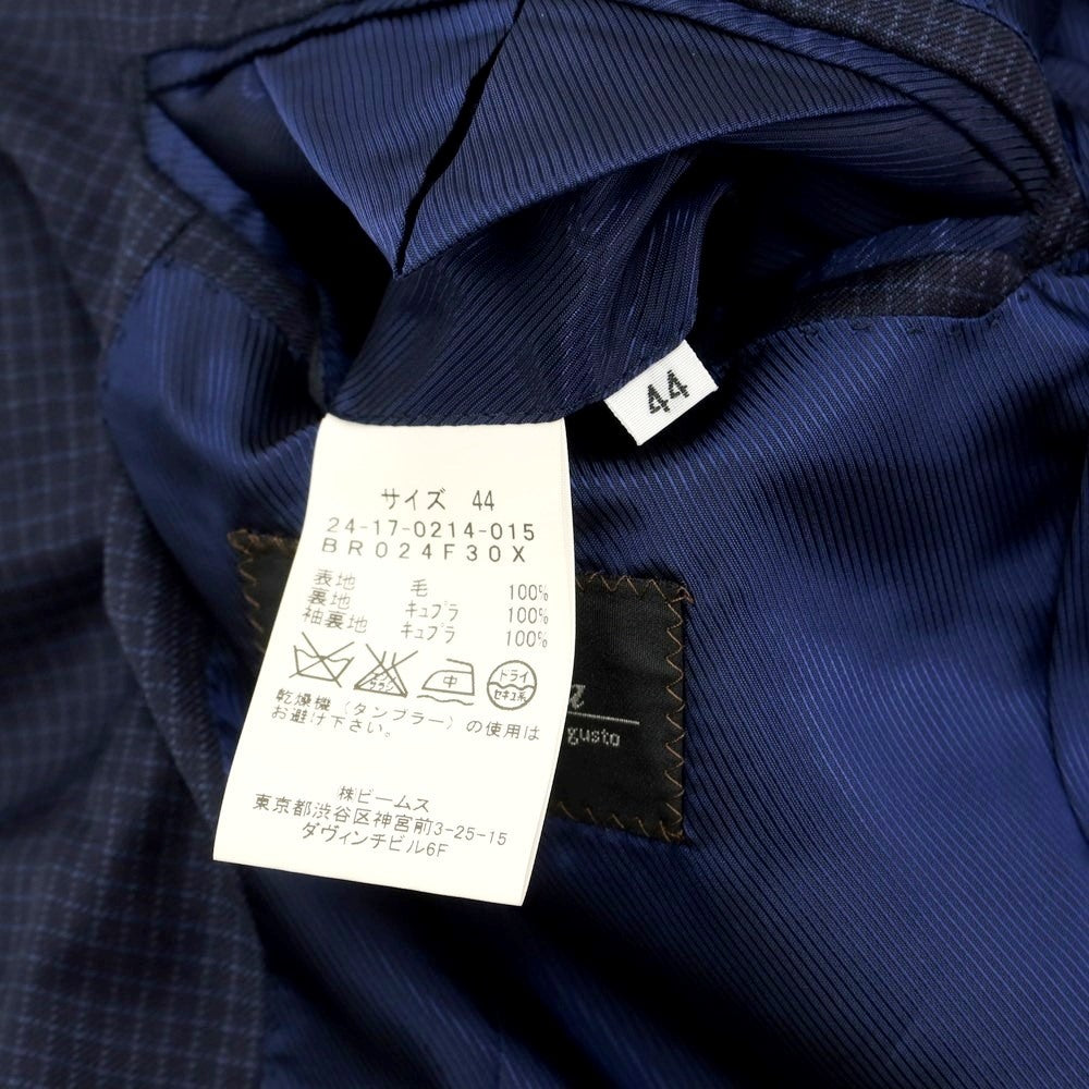 [Used] Brilla per il gusto Wool Check 3-Button Suit Navy [Size 44] [NVY] [S/S/A/W] [Condition Rank C] [Men&