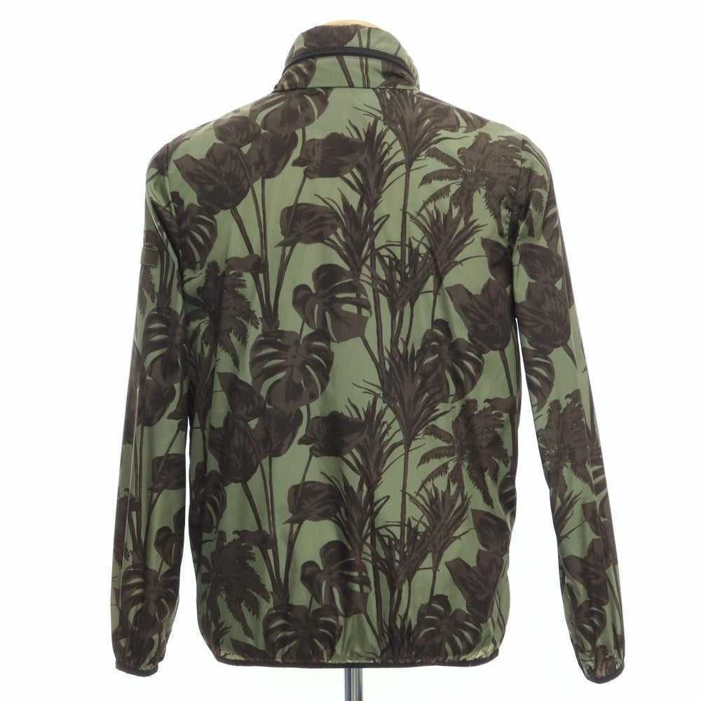 [Used] TATRAS nylon botanical print zip-up blouson shell jacket green x brown [Size 1] [GRN] [S/S] [Condition Rank B] ​​[Men&