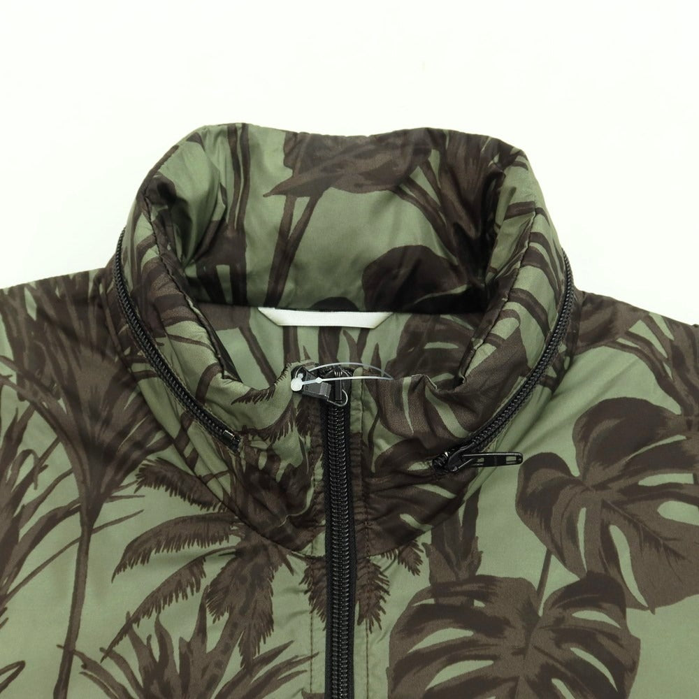 [Used] TATRAS nylon botanical print zip-up blouson shell jacket green x brown [Size 1] [GRN] [S/S] [Condition Rank B] ​​[Men&