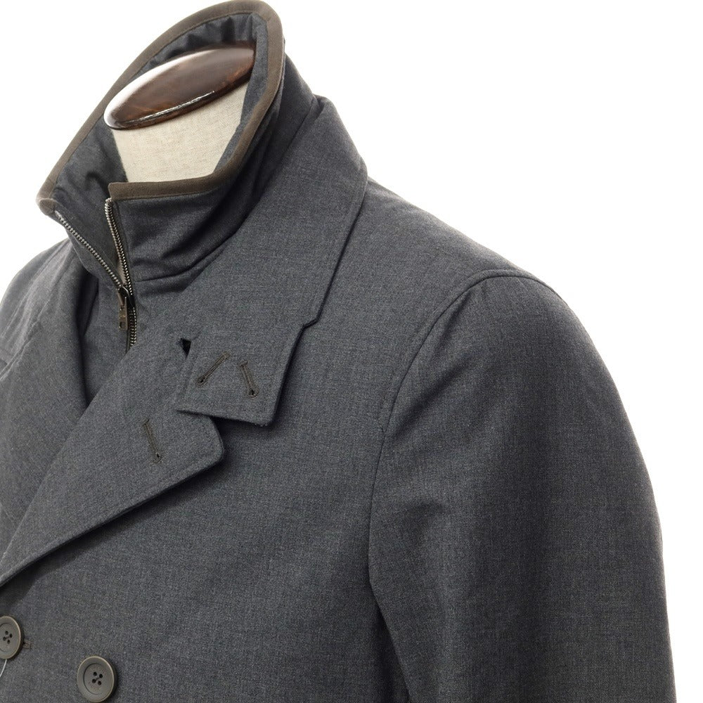 【中古】ヘルノ Herno 2WAY ポリエステルレーヨン 中綿 ダブルブレストコート グレー【サイズ50】【GRY】【A/W】【状態ランクA】【メンズ】【768974】