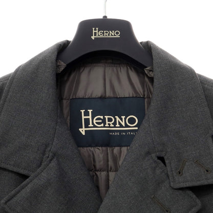 [Used] Herno 2WAY polyester rayon padded double-breasted coat in grey [Size 50] [GRY] [A/W] [Condition Rank A] [Men&