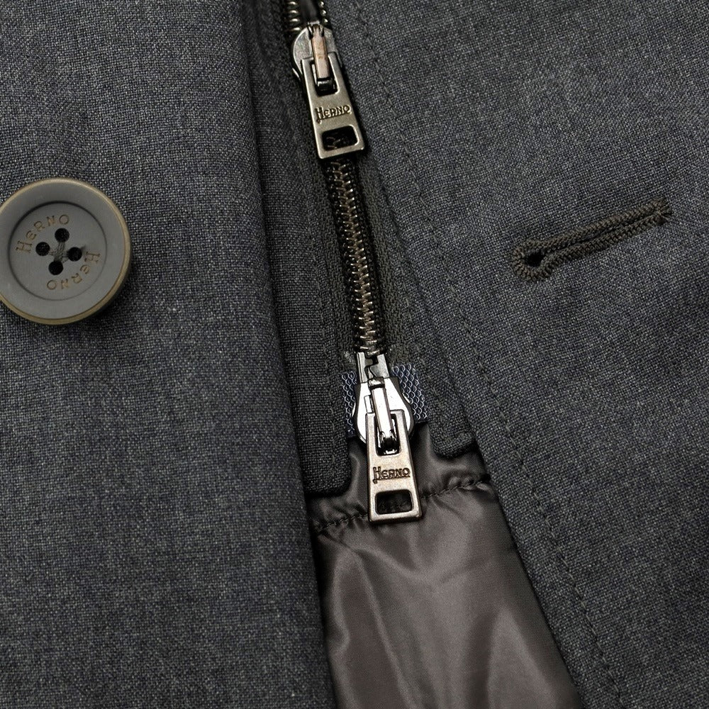 [Used] Herno 2WAY polyester rayon padded double-breasted coat in grey [Size 50] [GRY] [A/W] [Condition Rank A] [Men&