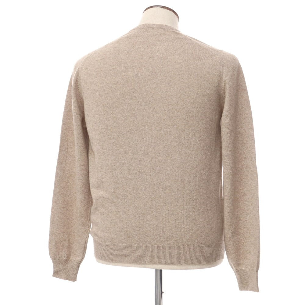 [Used] FEDELI Cashmere V-neck pullover knit beige [Size 50] [BEI] [A/W] [Condition rank B] ​​[Men&