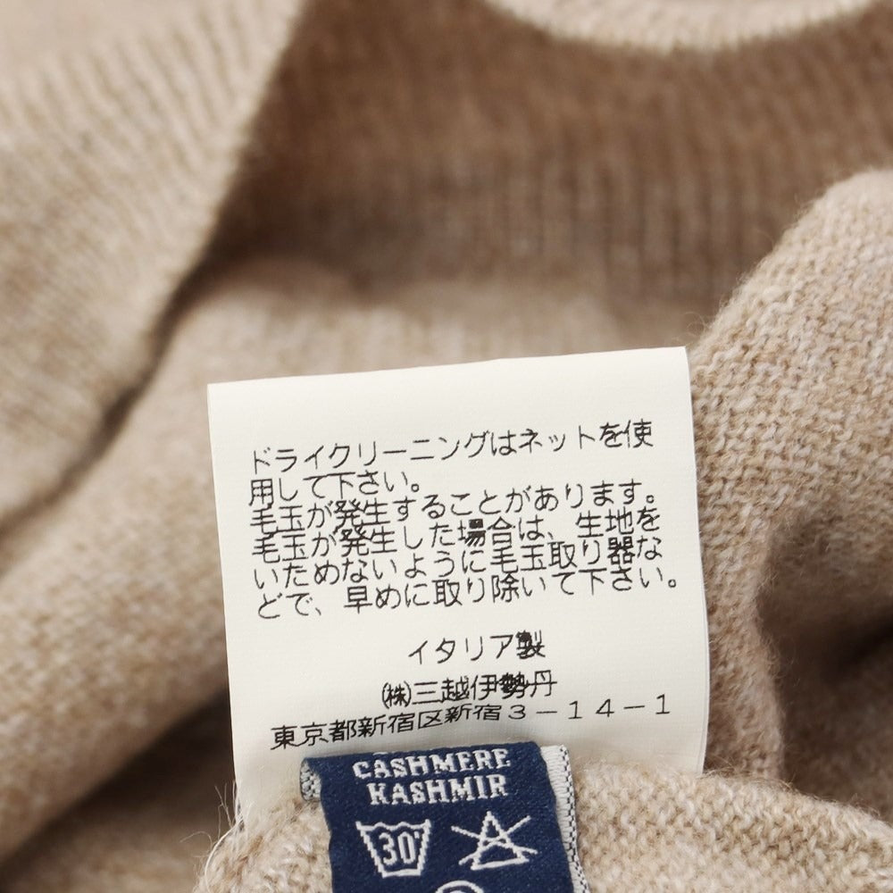 [Used] FEDELI Cashmere V-neck pullover knit beige [Size 50] [BEI] [A/W] [Condition rank B] ​​[Men&