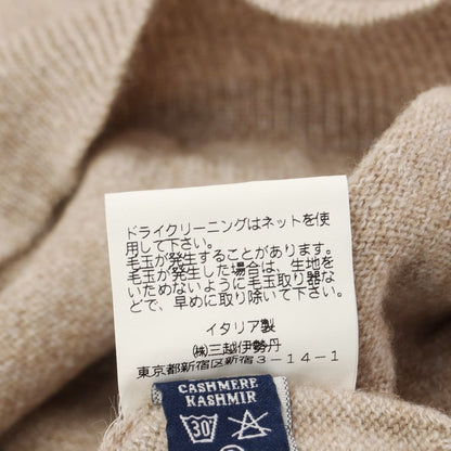 [Used] FEDELI Cashmere V-neck pullover knit beige [Size 50] [BEI] [A/W] [Condition rank B] ​​[Men&