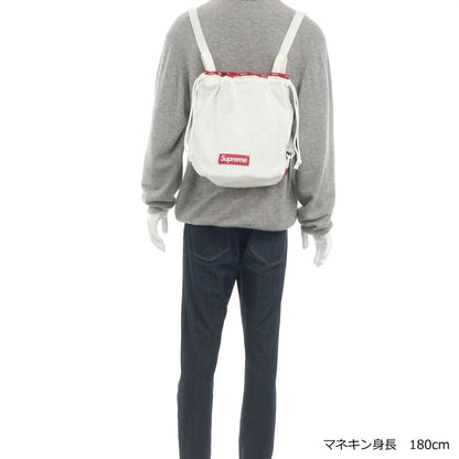 【中古】【未使用】シュプリーム Supreme 2023年春夏 Mesh Small Backpack CORDURA メッシュ バックパック リュック ホワイトxレッド【W33xH32.5xD22】【WHT】【S/S/A/W】【状態ランクS】【メンズ】【768968】