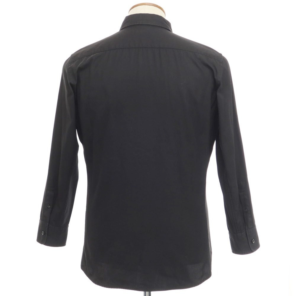 【中古】ジュンハシモト junhashimoto ツイルコットン ボタンダウンシャツ ブラック【サイズ4】【BLK】【S/S/A/W】【状態ランクC】【メンズ】【769196】