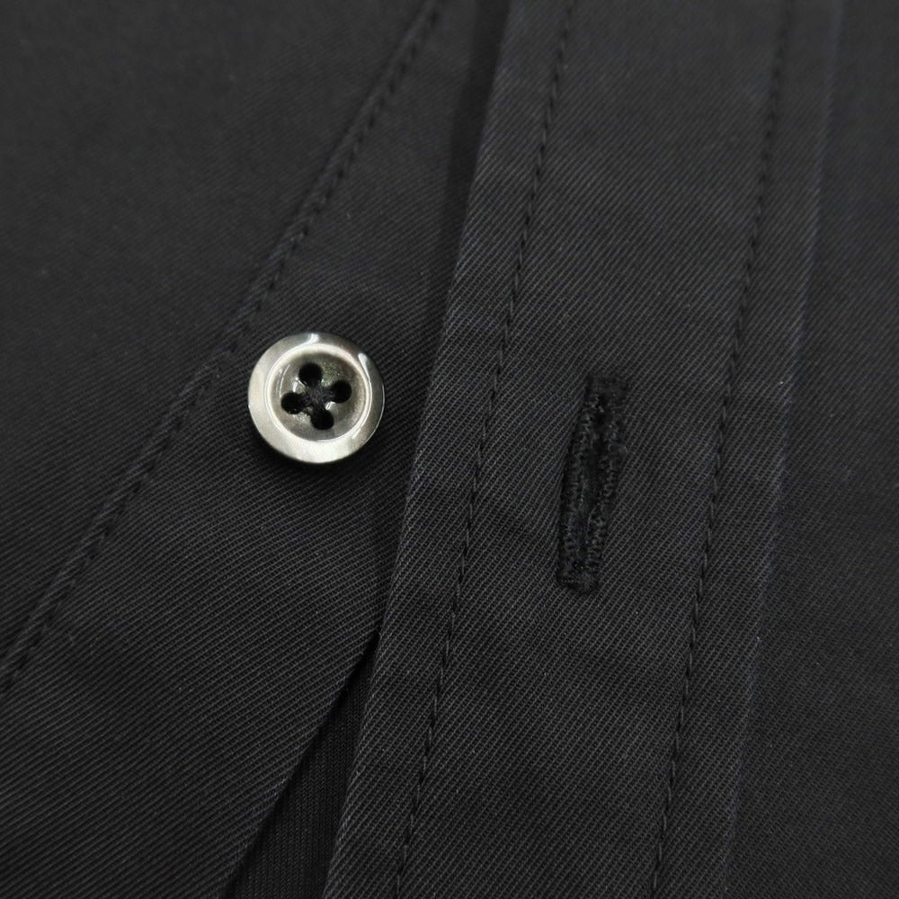 【中古】ジュンハシモト junhashimoto ツイルコットン ボタンダウンシャツ ブラック【サイズ4】【BLK】【S/S/A/W】【状態ランクC】【メンズ】【769196】