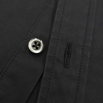 【中古】ジュンハシモト junhashimoto ツイルコットン ボタンダウンシャツ ブラック【サイズ4】【BLK】【S/S/A/W】【状態ランクC】【メンズ】【769196】