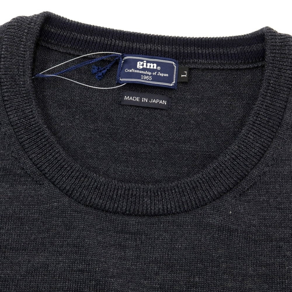 [Used] GIM Wool Crew Neck Pullover Knit Gray [Size L] [GRY] [A/W] [Condition Rank A] [Men&
