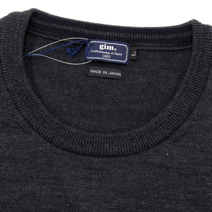[Used] GIM Wool Crew Neck Pullover Knit Gray [Size L] [GRY] [A/W] [Condition Rank A] [Men&