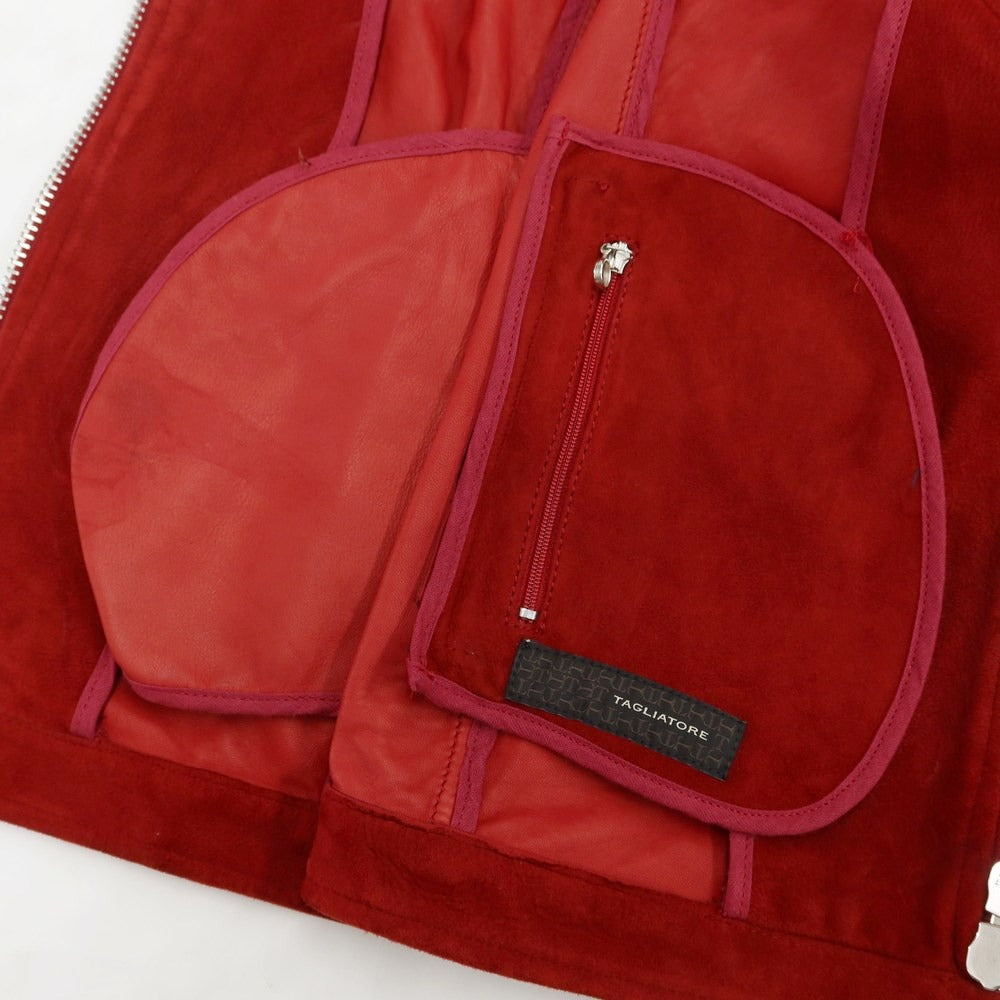 TAGLIATORE　スエードシングルライダースジャケット 中古】タリアトーレ TAGLIATORE スエード レザー シングル