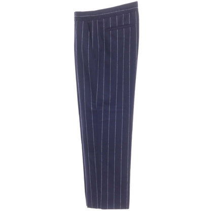 [Used] GBS Trousers Stretch Wool Easy Slacks Pants Navy x White [Size 48] [NVY] [A/W] [Condition Rank B] ​​[Men&