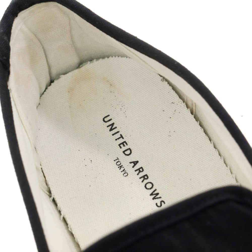 [Used] UNITED ARROWS Canvas Slip-on Sneakers Black [Size 7 (size listed on box)] [BLK] [S/S/A/W] [Condition Rank B] ​​[Men&