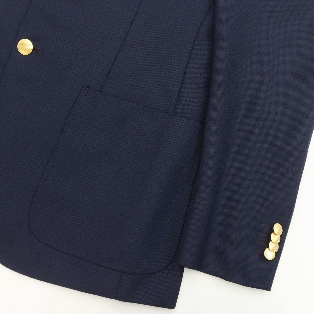 [Used] Azabu tailor wool 2B tailored jacket, navy [size 46] [NVY] [S/S] [Condition rank C] [Men&