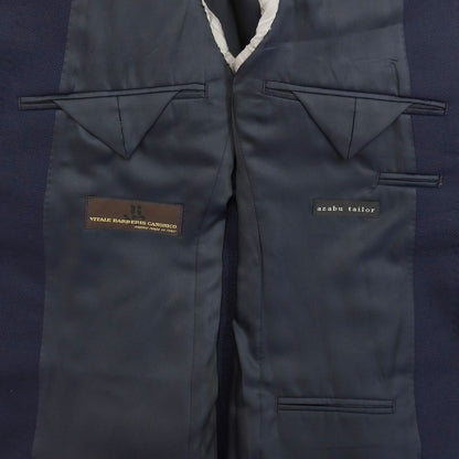 [Used] Azabu tailor wool 2B tailored jacket, navy [size 46] [NVY] [S/S] [Condition rank C] [Men&