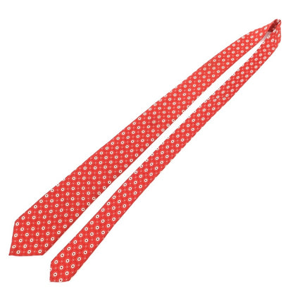 [Used] Luigi Borrelli Small Pattern Print Tri-Fold Silk Tie Red [RED] [S/S/A/W] [Condition Rank B] ​​[Men&