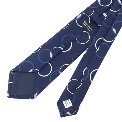 [Used] Robert Fraser Ring Pattern Tri-Fold Silk Tie Navy [NVY] [S/S/A/W] [Condition Rank B] ​​[Men&
