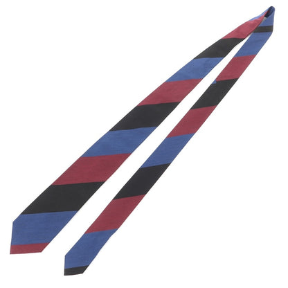 [Used] Nicky Striped Tri-Fold Silk Tie Dark Blue Green x Wine [NVY] [S/S/A/W] [Condition Rank B] ​​[Men&