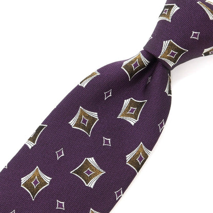 [Used] Franco Bassi FRANCO BASSI Komon 3-fold silk tie purple [PUP] [S/S/A/W] [Condition rank B] ​​[Men&
