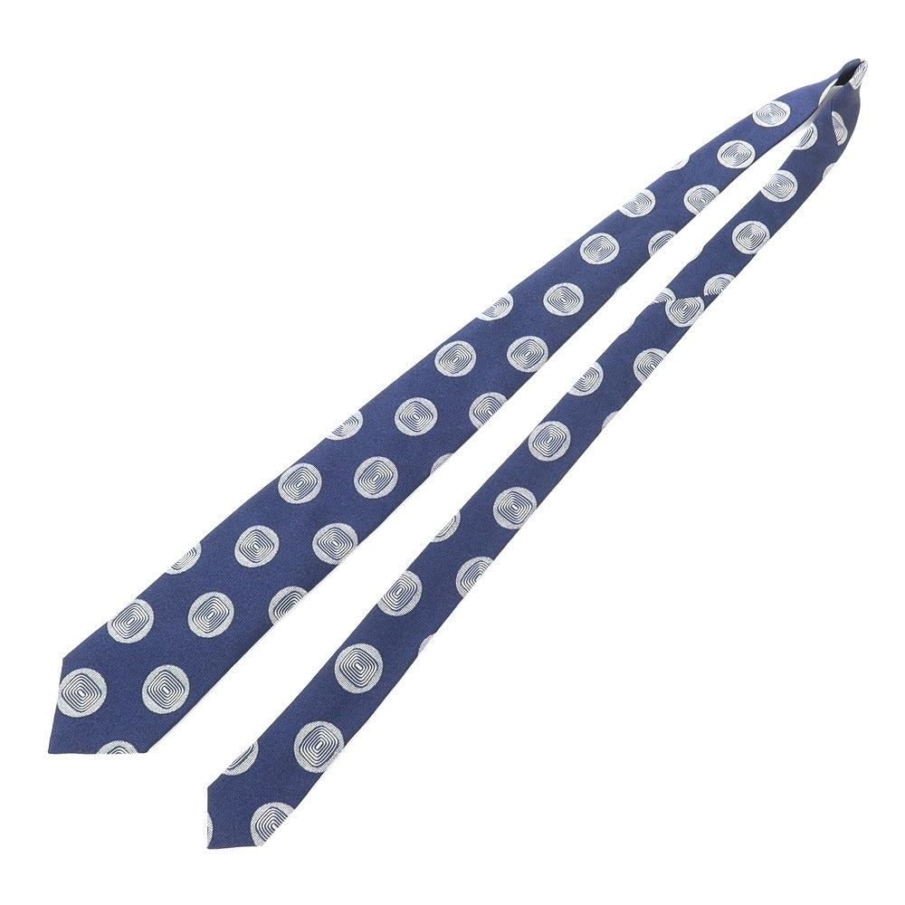 [Used] Franco Bassi FRANCO BASSI 3-fold silk tie, navy x off-white [NVY] [S/S/A/W] [Condition rank B] ​​[Men&
