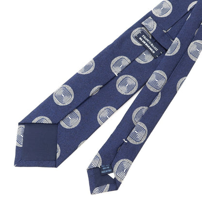 [Used] Franco Bassi FRANCO BASSI 3-fold silk tie, navy x off-white [NVY] [S/S/A/W] [Condition rank B] ​​[Men&