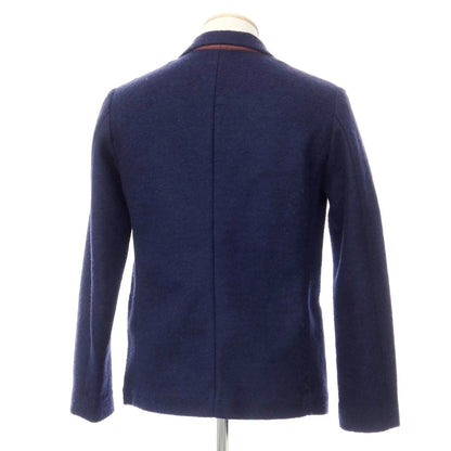 [Used] COMME CA ISM Wool polyester jersey jacket, navy [Size S] [NVY] [A/W] [Condition rank B] ​​[Men&