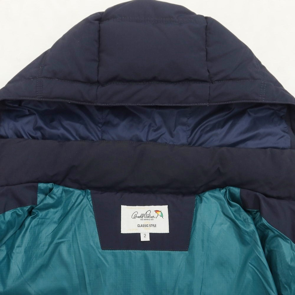 [Used] Arnold Palmer Nylon Polyester Down Jacket Navy [Size 2] [NVY] [A/W] [Condition Rank C] [Men&