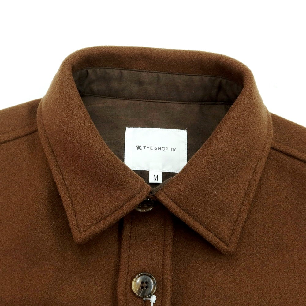 [Used] THE SHOP TK Polyester Shirt Blouson Brown [Size M] [BRW] [A/W] [Condition Rank A] [Men&