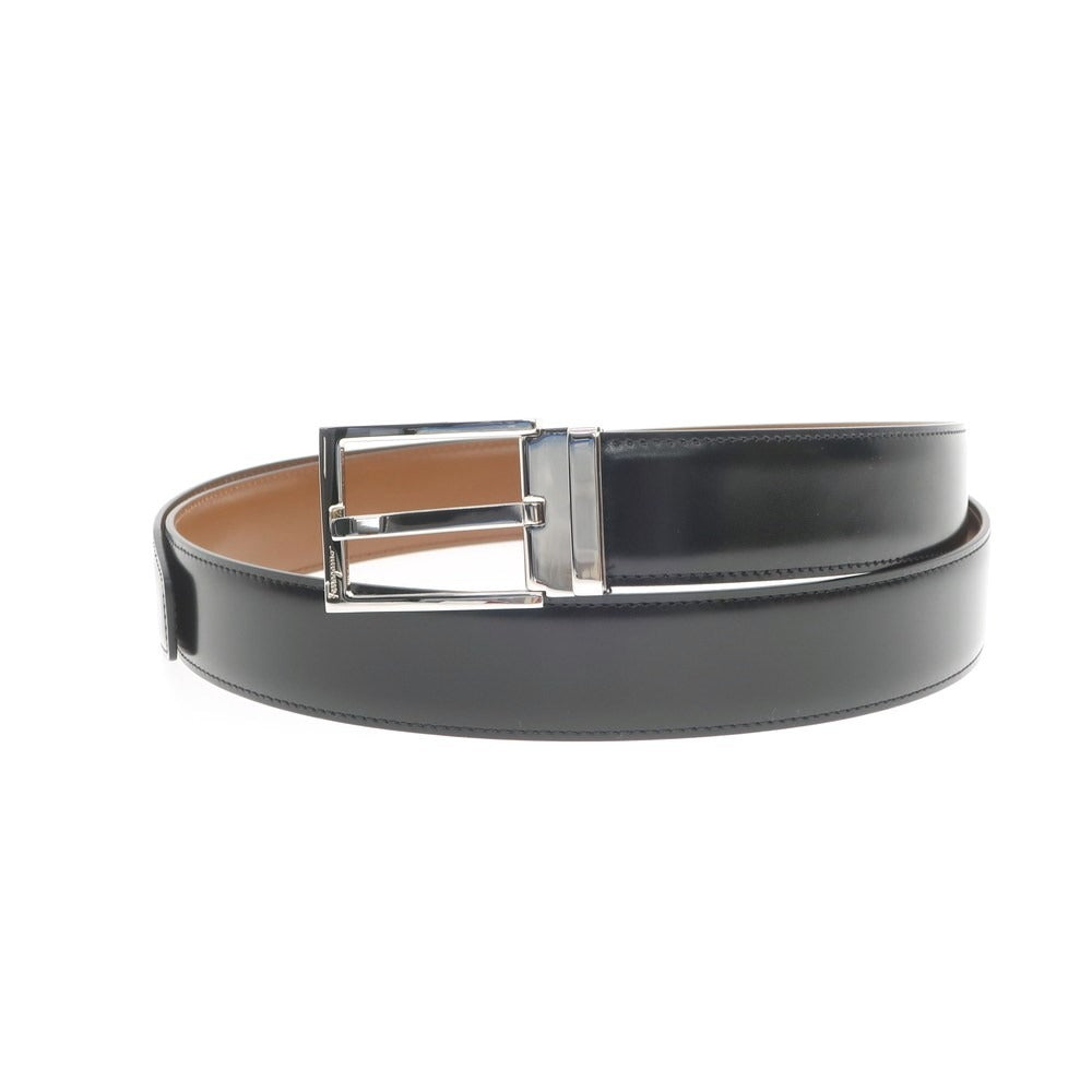 [Used] [Unused] Salvatore Ferragamo Leather Belt Black [BLK] [S/S/A/W] [Condition Rank S] [Men&
