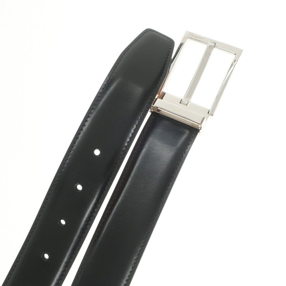 [Used] [Unused] Salvatore Ferragamo Leather Belt Black [BLK] [S/S/A/W] [Condition Rank S] [Men&