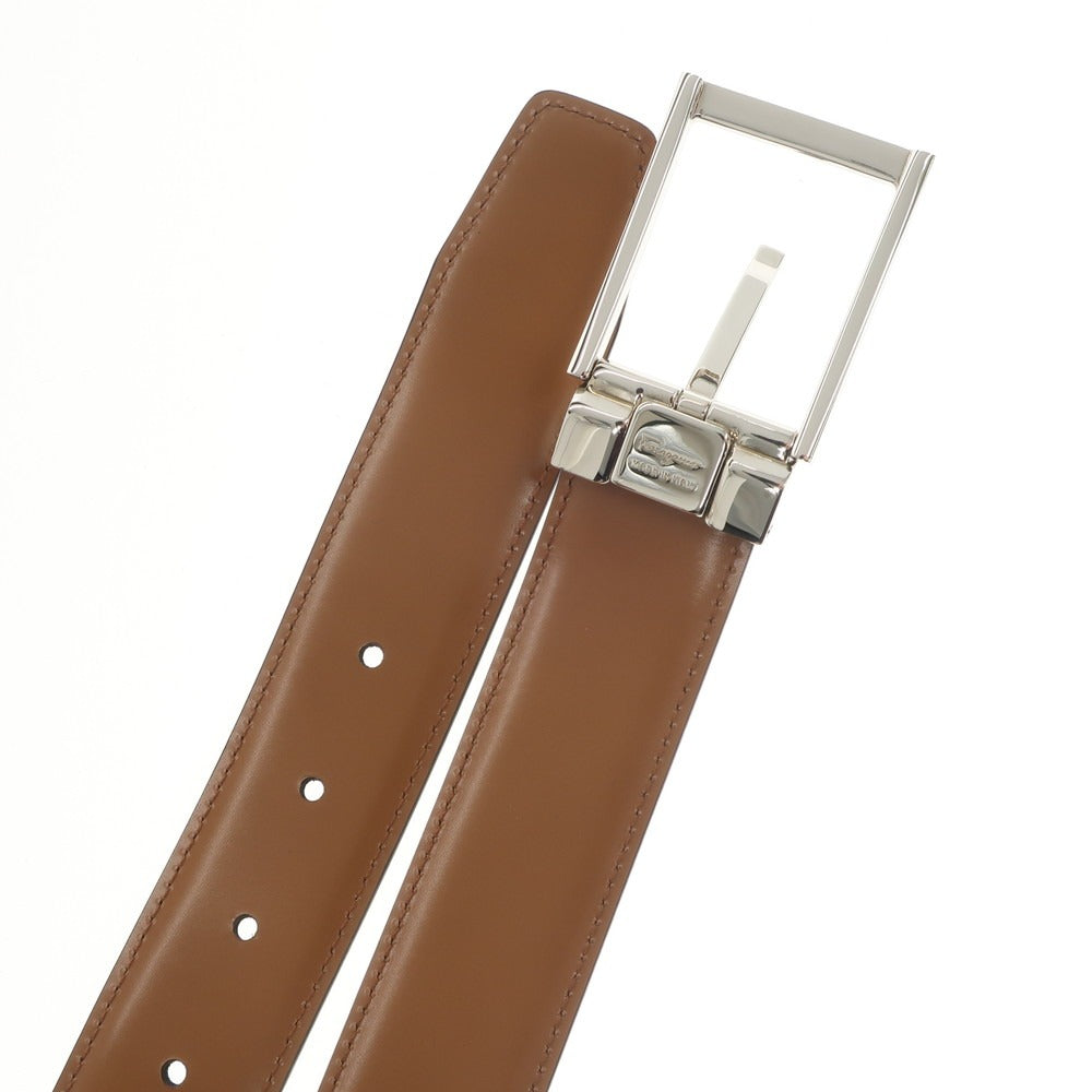 [Used] [Unused] Salvatore Ferragamo Leather Belt Black [BLK] [S/S/A/W] [Condition Rank S] [Men&