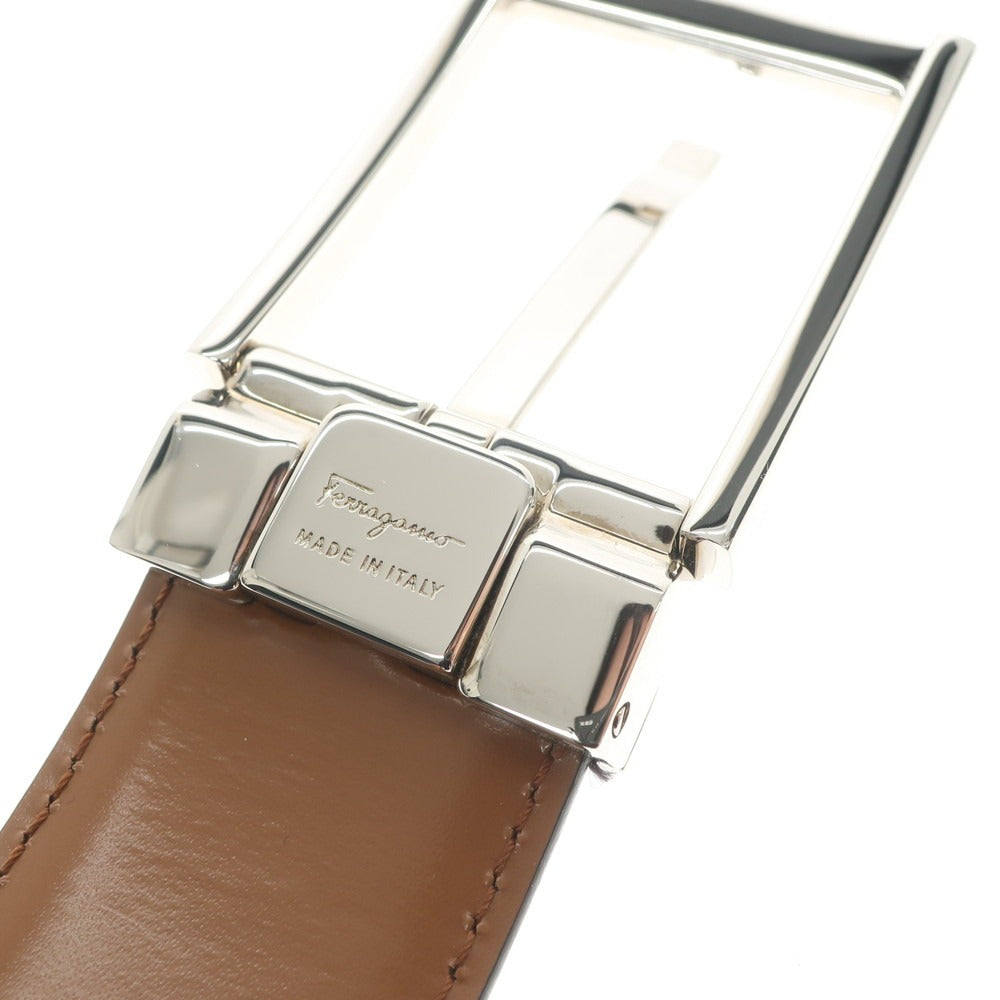 [Used] [Unused] Salvatore Ferragamo Leather Belt Black [BLK] [S/S/A/W] [Condition Rank S] [Men&