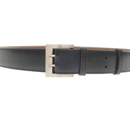 [Used] JM WESTON Leather Double Pin Belt Black [Size 105] [BLK] [S/S/A/W] [Condition Rank C] [Men&