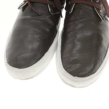 [Used] Maccheronian leather mid-cut sneakers, dark brown [Size 44] [BRW] [S/S/A/W] [Condition Rank B] ​​[Men&