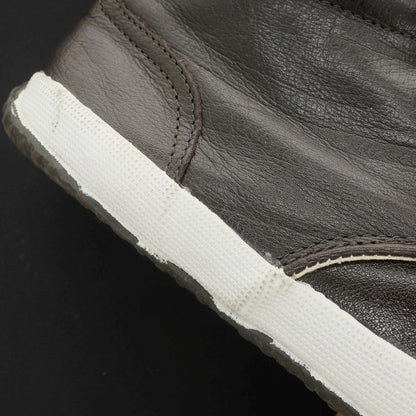 [Used] Maccheronian leather mid-cut sneakers, dark brown [Size 44] [BRW] [S/S/A/W] [Condition Rank B] ​​[Men&