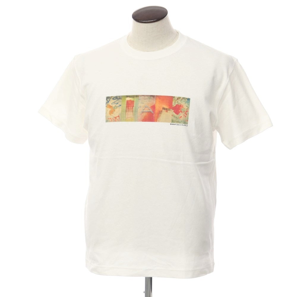 [Used] SUPPLY TOKYO 2023 Spring/Summer x ADAM ZHU Crew Neck Short Sleeve T-Shirt White [Size L] [WHT] [S/S] [Condition Rank B] ​​[Men&