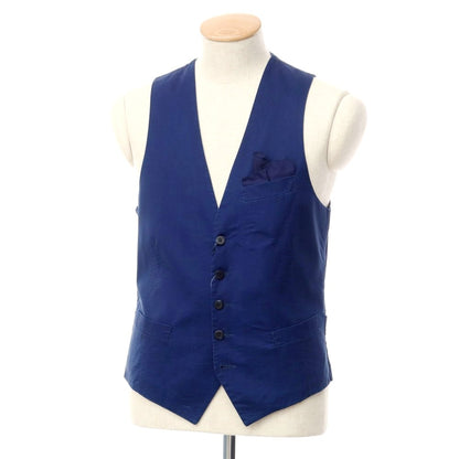 [New Outlet] Giannetto Cotton Gilet Vest Navy [Size 44] [NVY] [S/S] [Condition Rank N-] [Men&