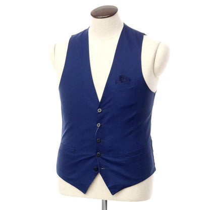 [New Outlet] Giannetto Cotton Gilet Vest Navy [Size 48] [NVY] [S/S] [Condition Rank N-] [Men&