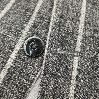 [New] CIRCOLO 1901 Cotton Jersey Striped Jacket Gray x White [Size 44] [GRY] [S/S] [Condition Rank N] [Men&