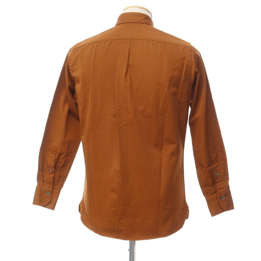 [New] Giannetto WASH DIVISION Twill Cotton Work Shirt Orange Brown [Size XS] [BRW] [S/S/A/W] [Condition Rank N] [Men&