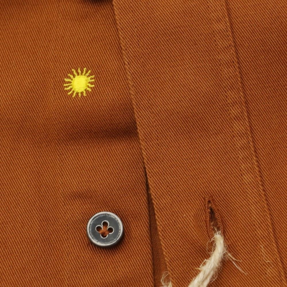 [New] Giannetto WASH DIVISION Twill Cotton Work Shirt Orange Brown [Size XS] [BRW] [S/S/A/W] [Condition Rank N] [Men&