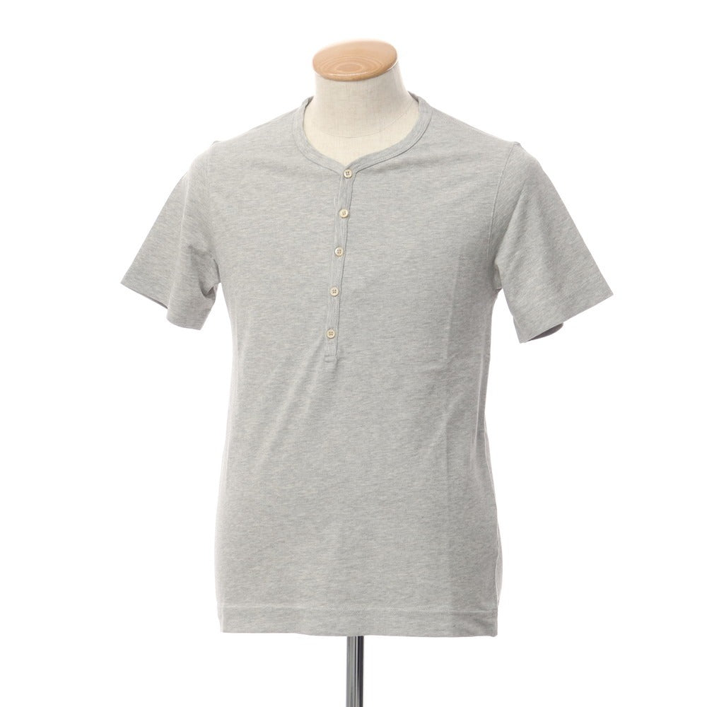 [New] CIRCOLO 1901 Cotton Short Sleeve Henley T-Shirt Gray [Size XS] [GRY] [S/S] [Condition Rank N] [Men&