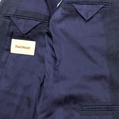 [Used] Paul Stuart Wool Check 1B Suit Light Navy [Size 46/38] [NVY] [A/W] [Condition Rank D] [Men&